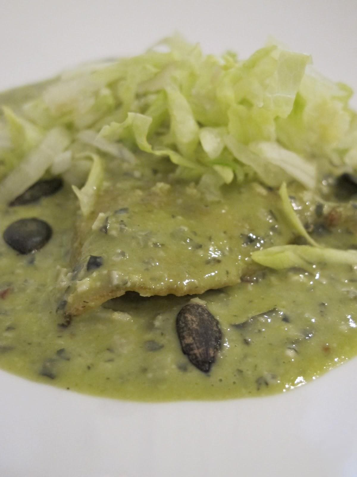 Pipián verde con pollo
